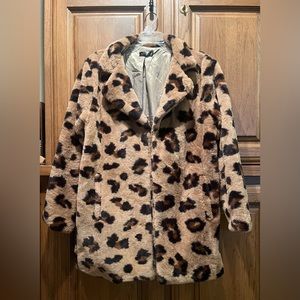 Cheetah Print - faux fur coat.